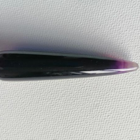 Purple Agate wand on a white background