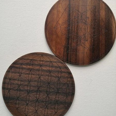 Wooden Crystal Grid - Small